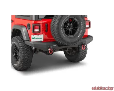 Quadratec Brute Strength Aluminum Rear Bumper Jeep Wrangler 2-Door JL | Wrangler Unlimited 4-Door JL 2018-2021 - 12057 0262